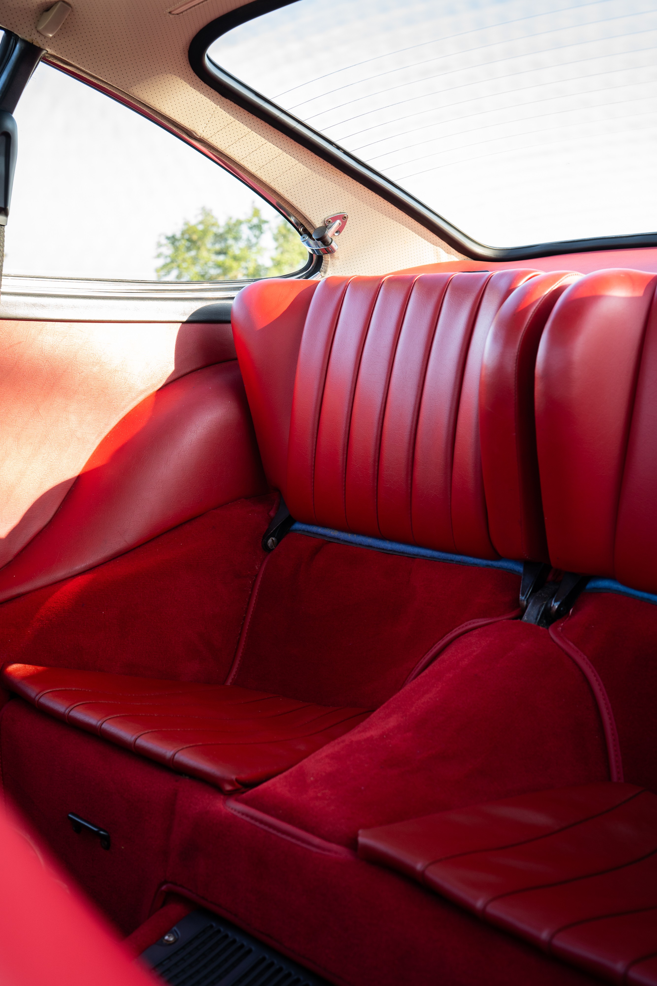 1969 Porsche 911S in Ossi Blue over Red leatherette in Austin, TX.