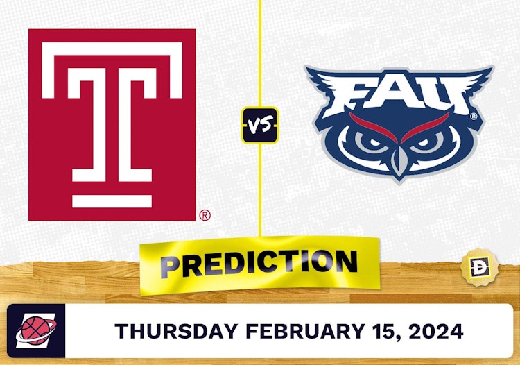 Temple vs. Florida Atlantic Prediction, Odds, College Basketball Picks [2/15/2024]