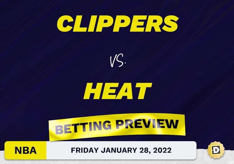 Clippers vs. Heat Predictions and Odds - Jan 28, 2022