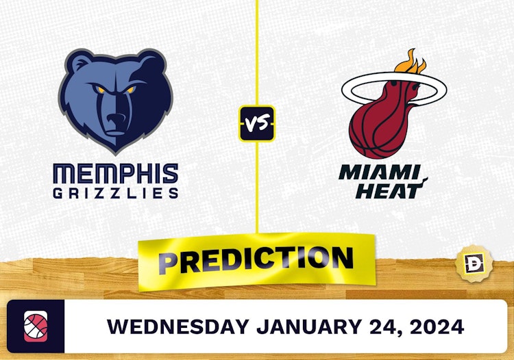 Memphis Grizzlies vs. Miami Heat Prediction, Odds, NBA Picks [1/24/2024]