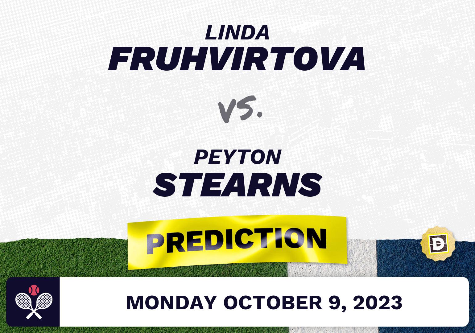 Linda Fruhvirtova vs. Peyton Stearns Prediction - WTA Hong Kong 2023