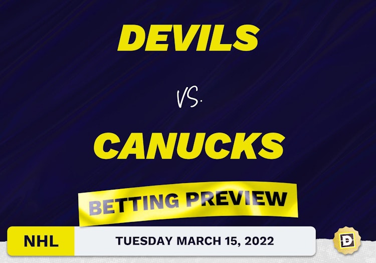 Devils vs. Canucks Predictions and Odds - Mar 15, 2022