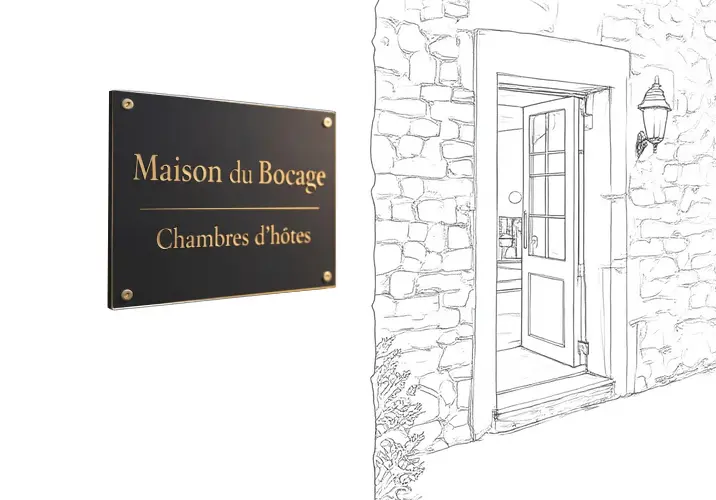 Plaque signalétique professionnelle murale pour activité libérale ou entreprise