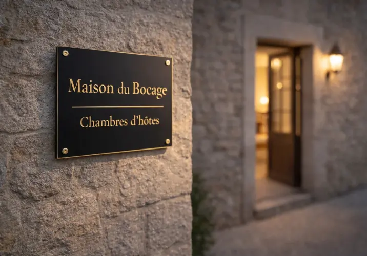 Plaque signalétique professionnelle murale pour activité libérale ou entreprise