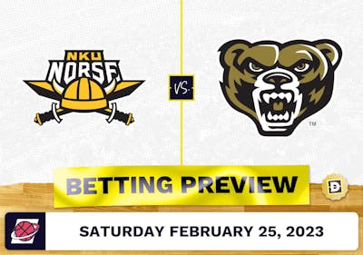 Northern Kentucky vs. Oakland CBB Prediction and Odds - Feb 25, 2023