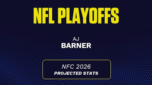 AJ Barner NFC Championship 2026 projections: Receiving yards prediction, touchdown probability vs. Rams
