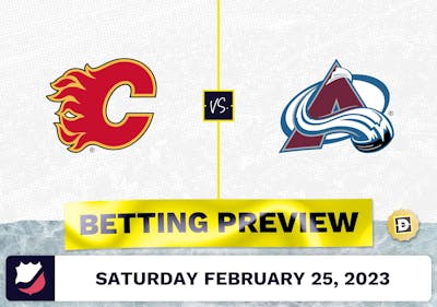 Flames vs. Avalanche Prediction and Odds - Feb 25, 2023