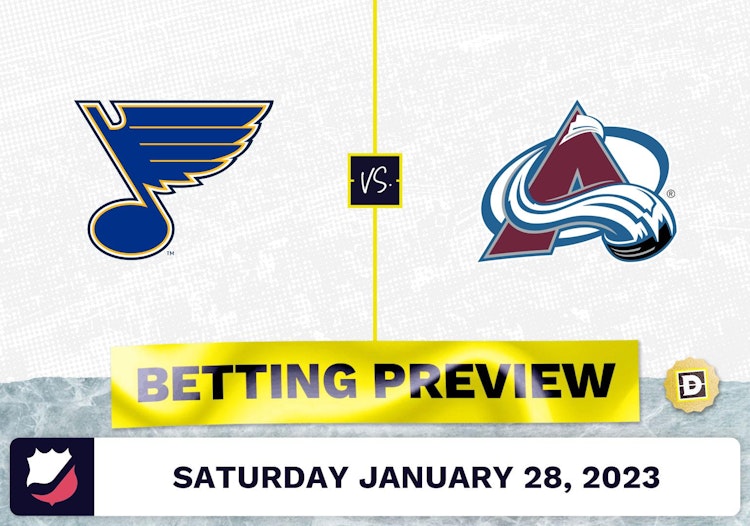 Blues vs. Avalanche Prediction and Odds - Jan 28, 2023