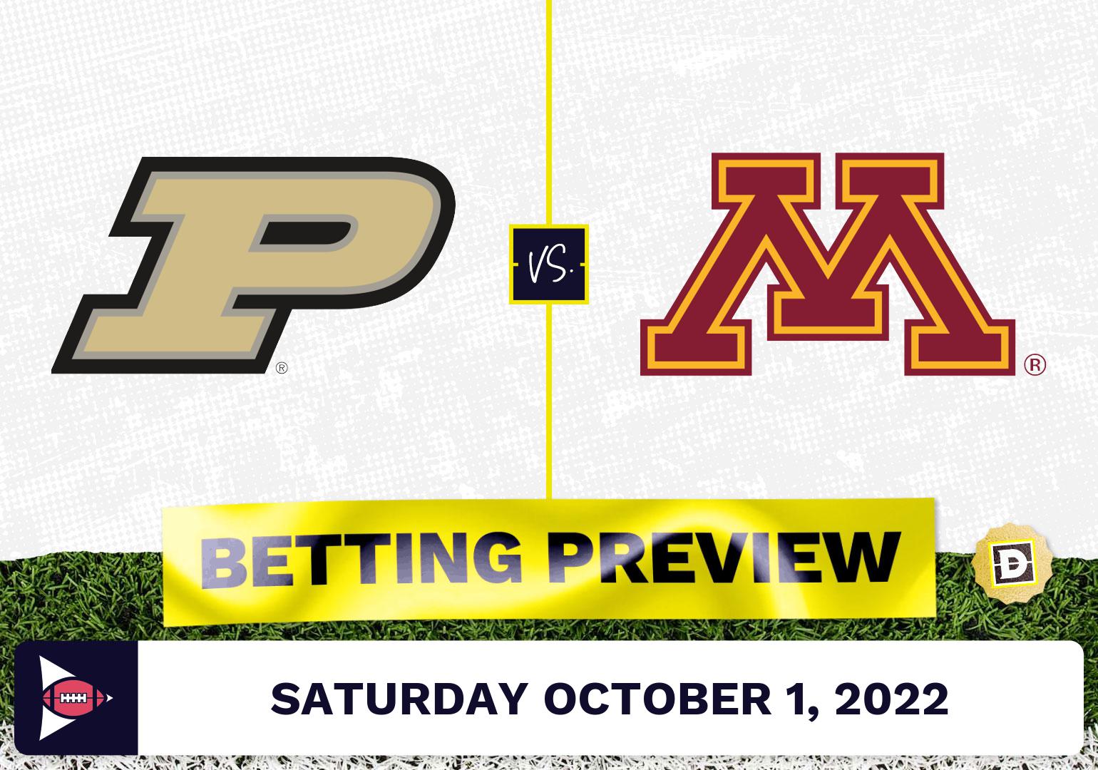 Purdue vs. Minnesota CFB Prediction and Odds - Oct 1, 2022