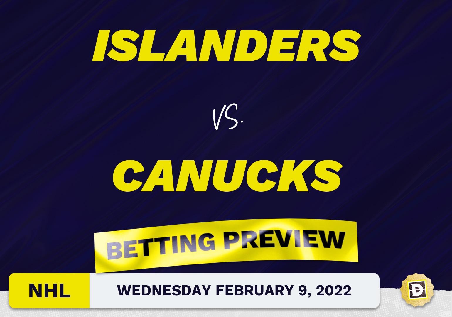 Islanders vs. Canucks Predictions and Odds - Feb 9, 2022