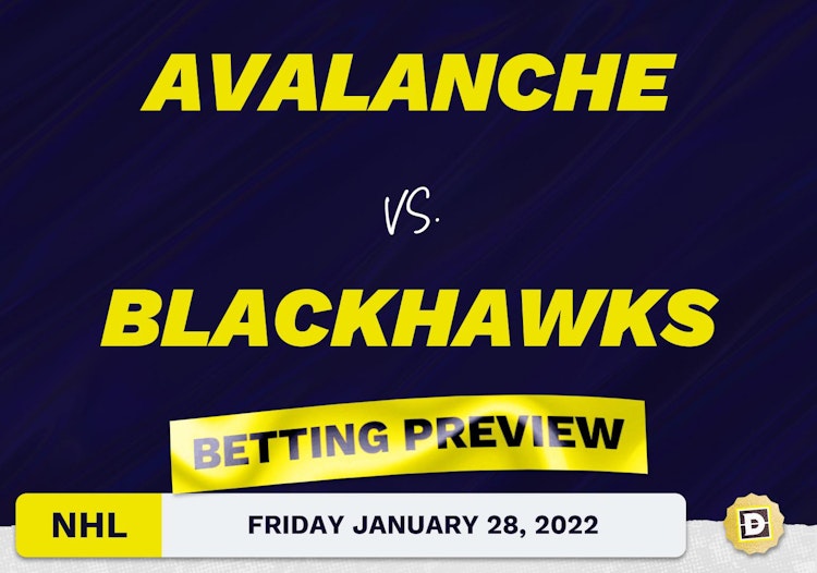 Avalanche vs. Blackhawks Predictions and Odds - Jan 28, 2022