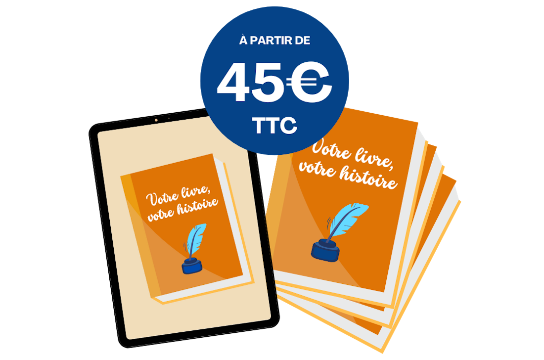 Image promotionel du service de création d'histoire de La Plume Équilibriste
