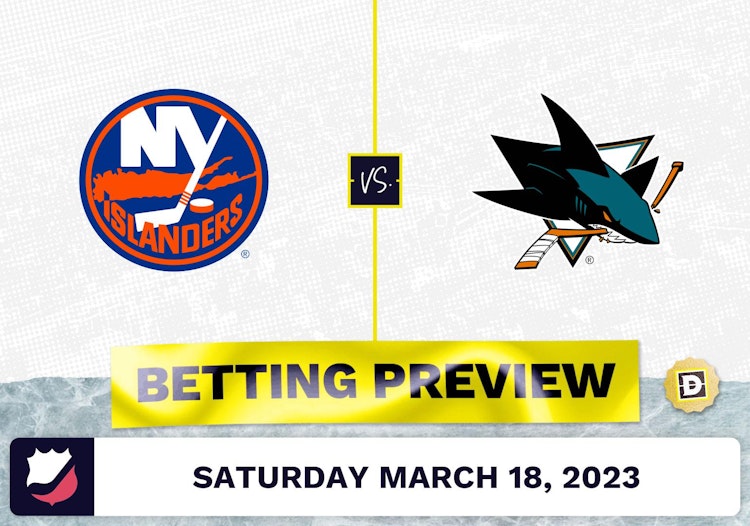 Islanders vs. Sharks Prediction and Odds - Mar 18, 2023