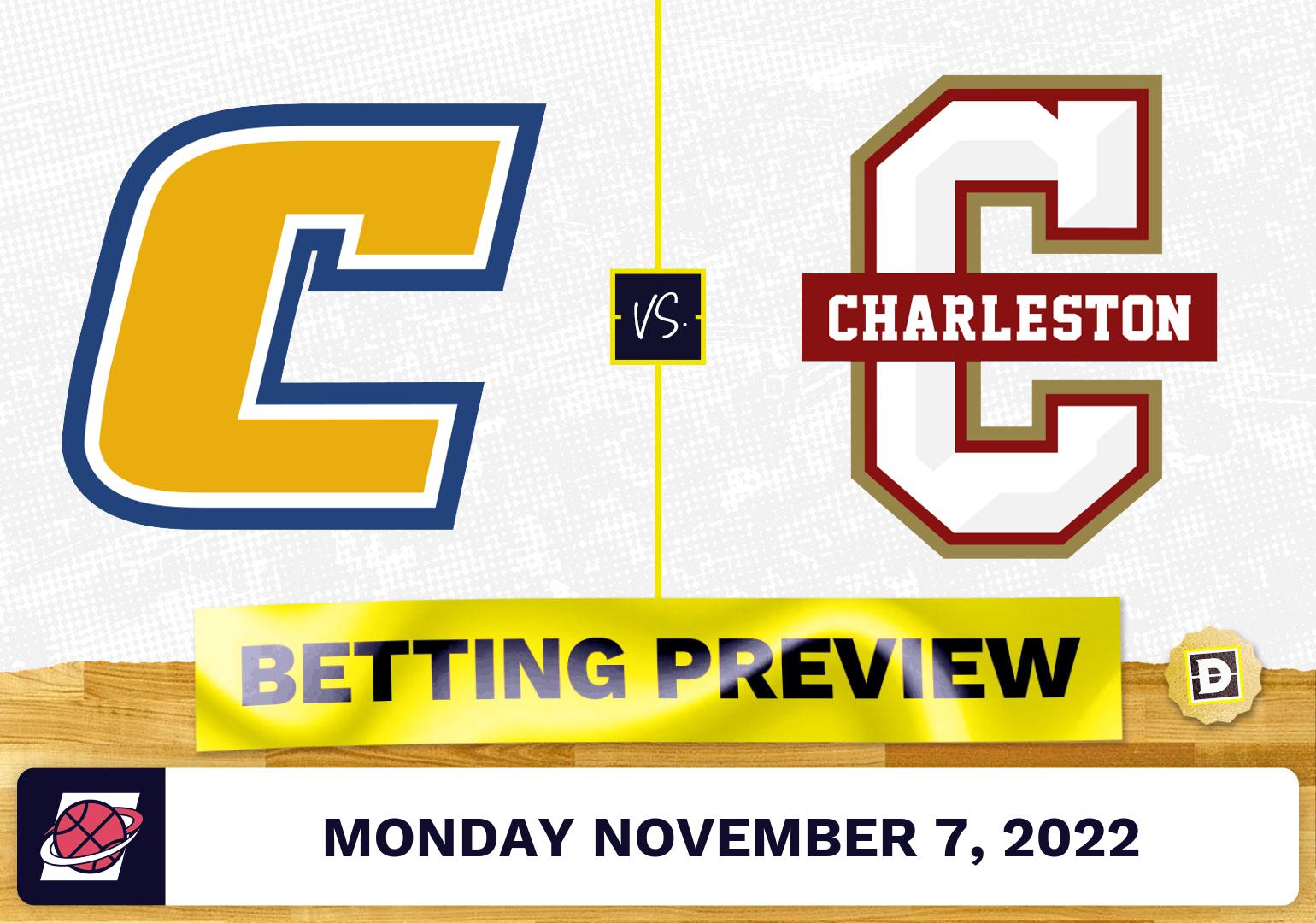 Chattanooga vs. Charleston CBB Prediction and Odds - Nov 7, 2022
