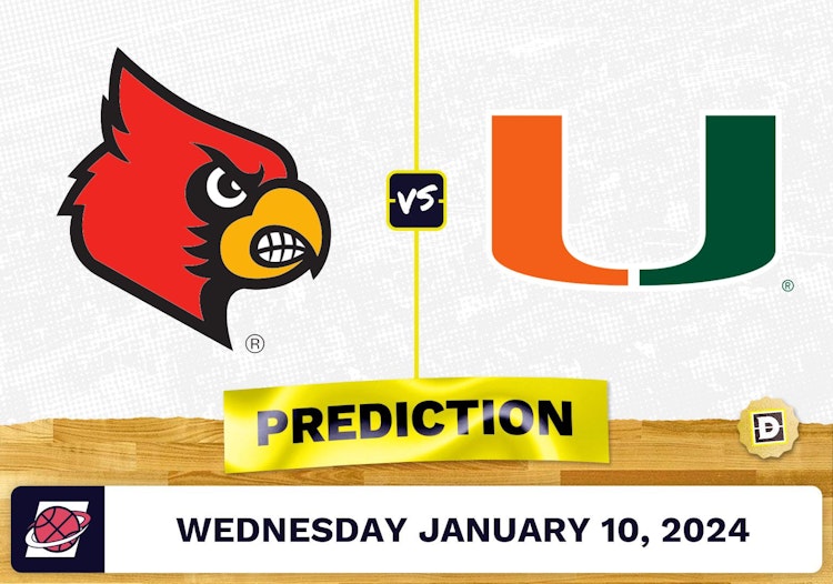 Louisville vs. Miami (FL) Prediction, Odds, College Basketball Picks  [1/10/2024]