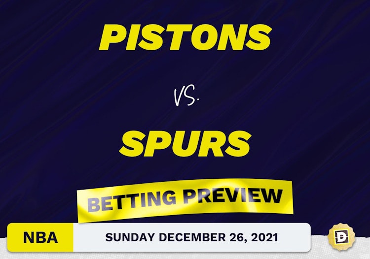 Pistons vs. Spurs Predictions and Odds - Dec 26, 2021