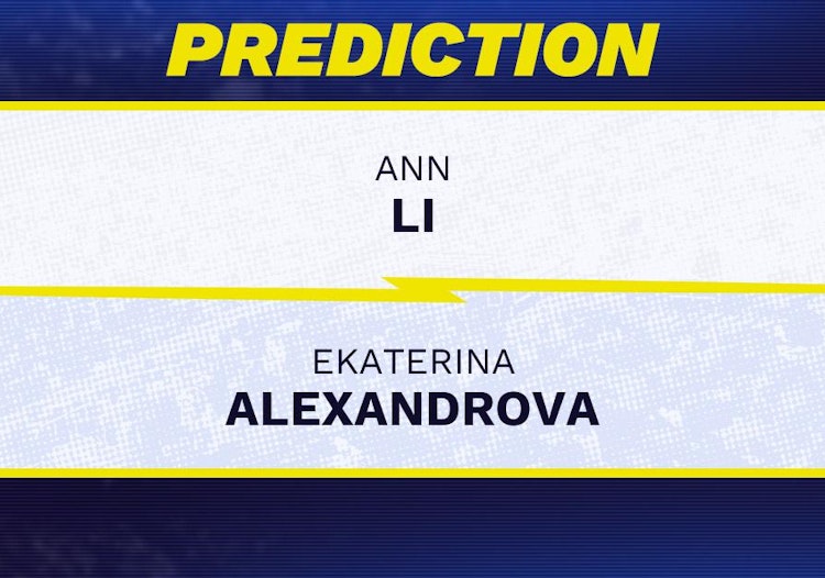Ann Li vs Ekaterina Alexandrova Tennis Prediction.