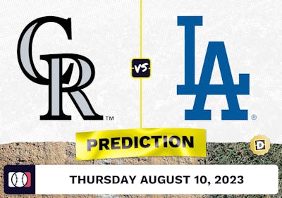 Rockies vs. Dodgers Prediction for MLB Thursday [8/10/2023]