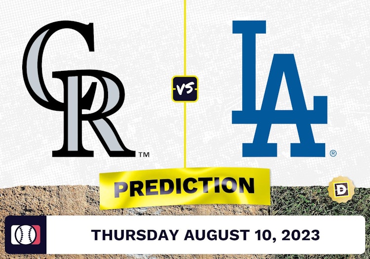 Rockies vs. Dodgers Prediction for MLB Thursday [8/10/2023]