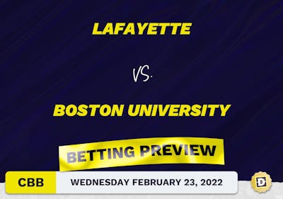 Lafayette vs. Boston University CBB Predictions and Odds - Feb 23, 2022
