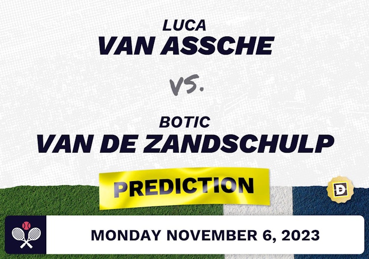 Luca van Assche vs. Botic Van de Zandschulp Prediction - ATP Metz 2023