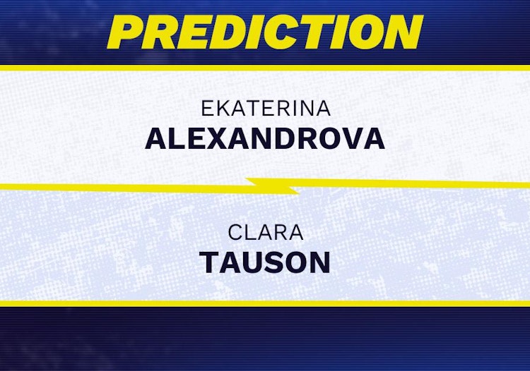 Ekaterina Alexandrova vs Clara Tauson Tennis Prediction.