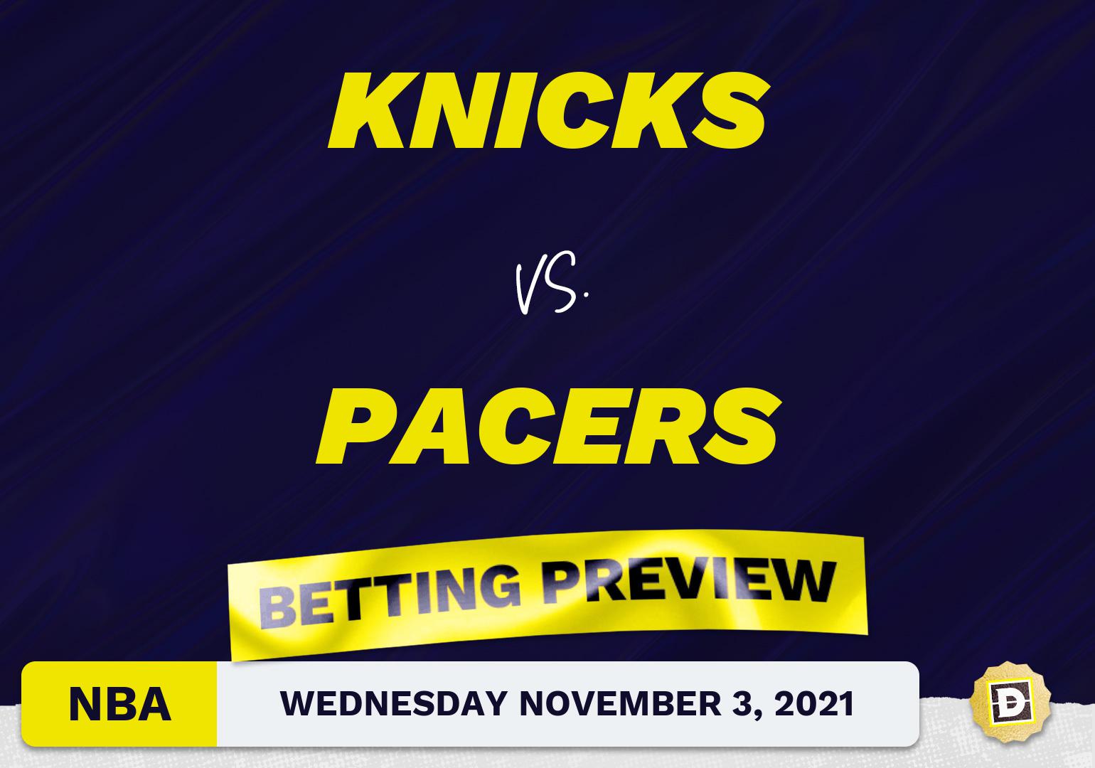 Knicks vs. Pacers Predictions and Odds - Nov 3, 2021