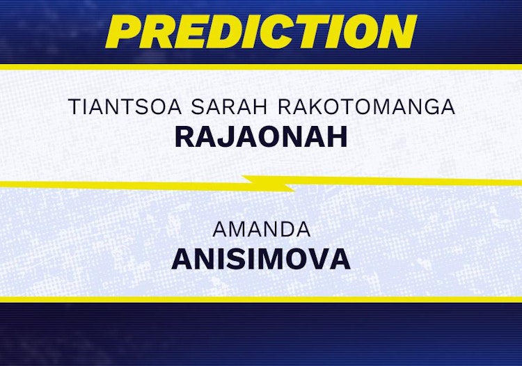 Tiantsoa Rakotomanga Rajaonah vs Amanda Anisimova Tennis Prediction.