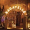 When the moon starts to show, the entrance of Bagatelle blaze up