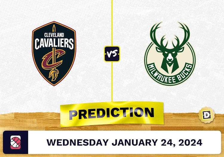 Cleveland Cavaliers vs. Milwaukee Bucks Prediction, Odds, NBA Picks [1/24/2024]