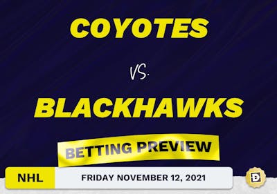 Coyotes vs. Blackhawks Predictions and Odds - Nov 12, 2021