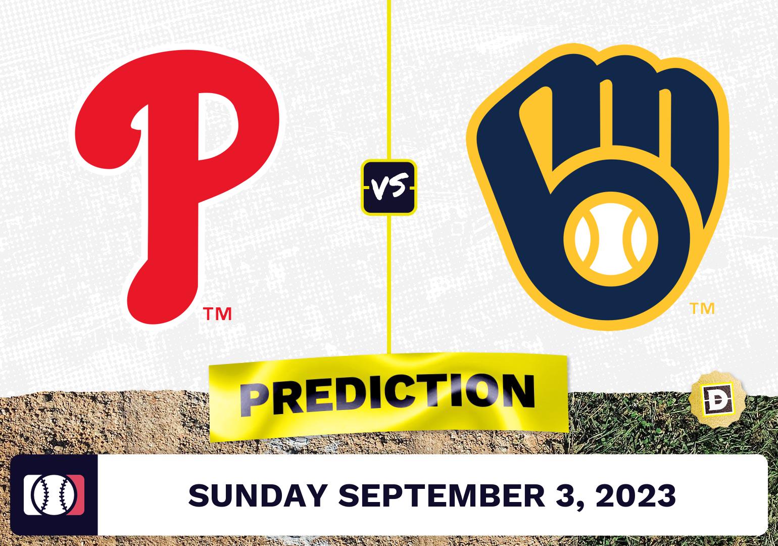 Phillies vs. Brewers Prediction for MLB Sunday [9/3/2023]