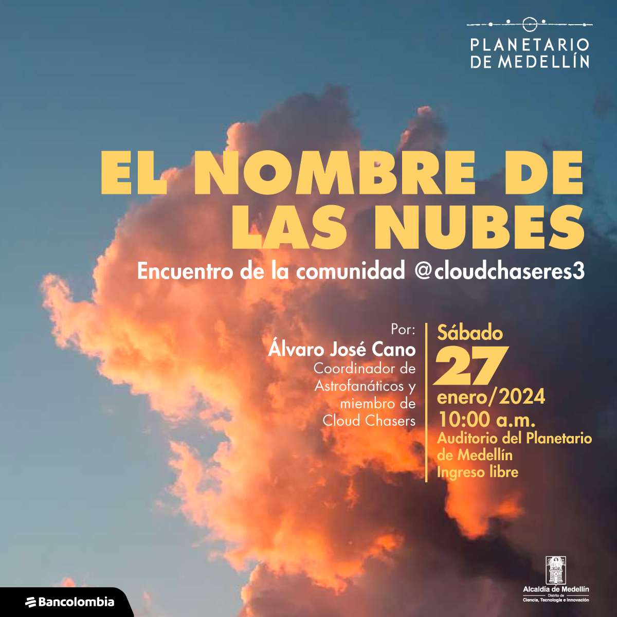 El nombre de las nubes - Prográmate | Planetario de Medellin