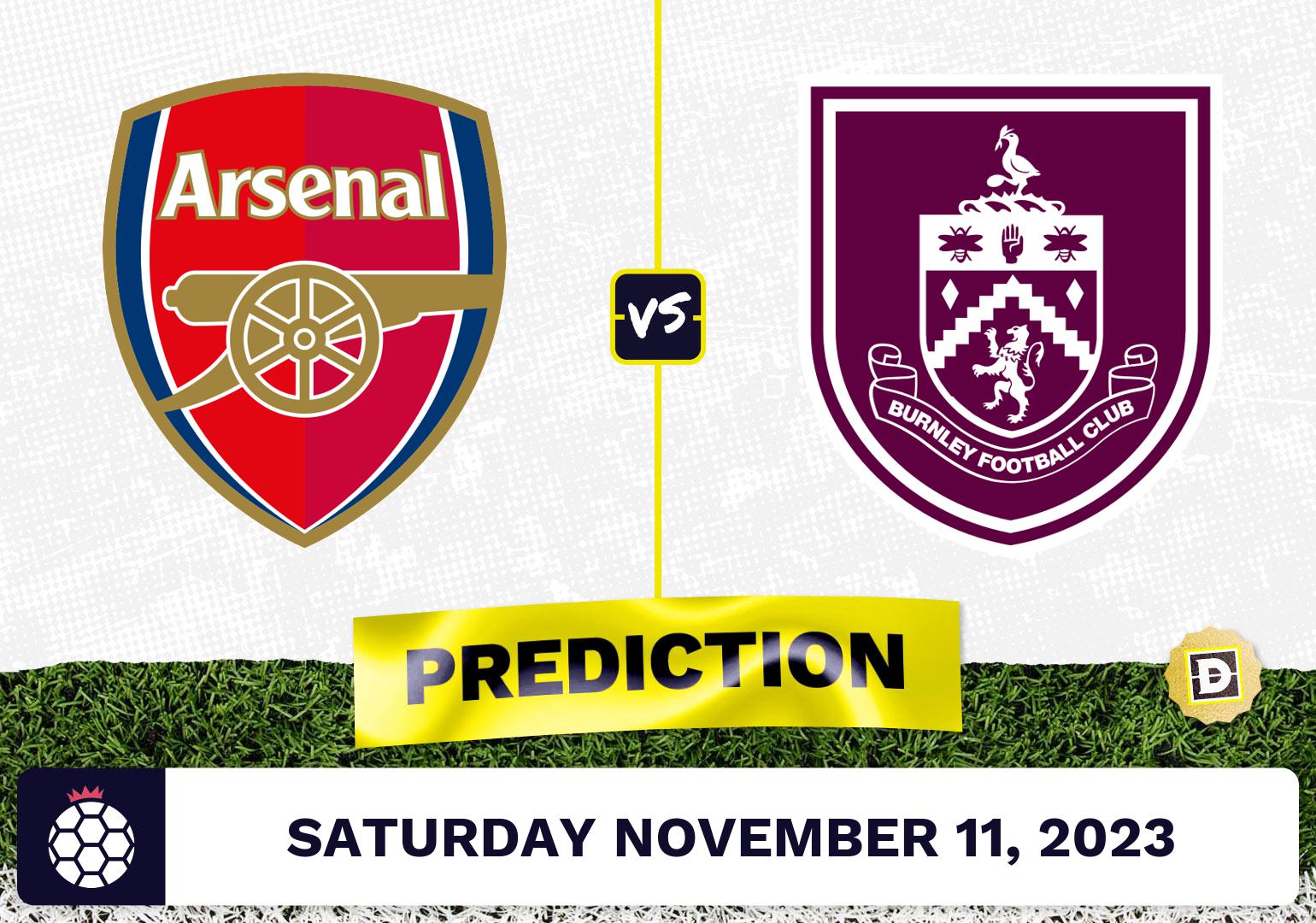 Arsenal Vs. Burnley Prediction And Odds - November 11, 2023