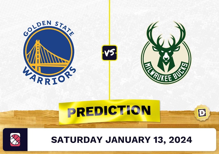 Golden State Warriors vs. Milwaukee Bucks Prediction, Odds, NBA Picks [1/13/2024]