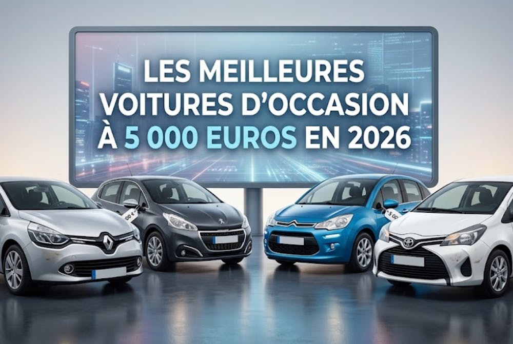 Les meilleures voitures d'occasion à 5 000 euros en 2026