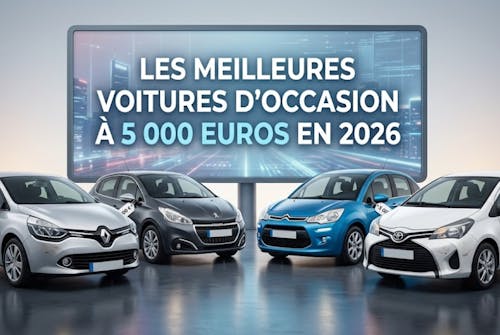 Les meilleures voitures d'occasion à 5 000 euros en 2026