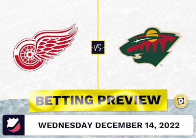 Red Wings vs. Wild Prediction and Odds - Dec 14, 2022