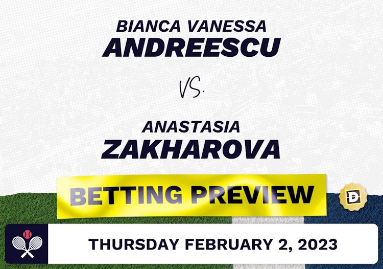 Bianca Vanessa Andreescu vs. Anastasia Zakharova Predictions - Feb 2, 2023