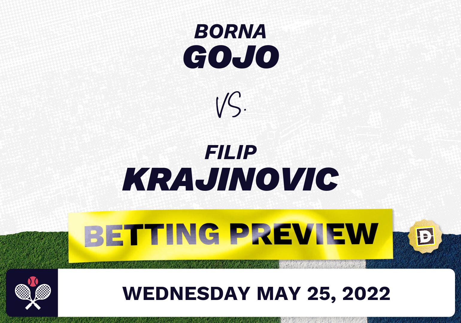 Borna Gojo vs. Filip Krajinovic Predictions - May 25, 2022
