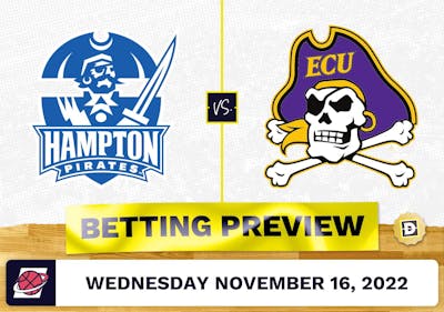 Hampton vs. East Carolina CBB Prediction and Odds - Nov 16, 2022