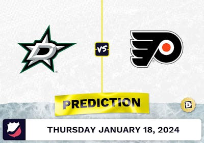 Dallas Stars vs. Philadelphia Flyers Prediction, Odds, NHL Picks [1/18/2024]