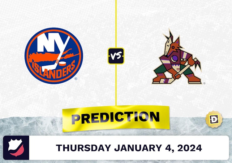NY Islanders vs. Arizona Coyotes Prediction, Odds, NHL Picks  [1/4/2024]