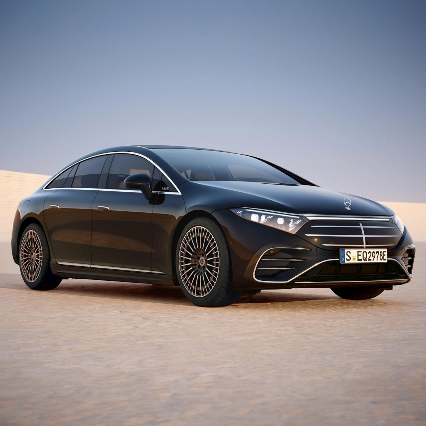 Ein Mercedes EQS.