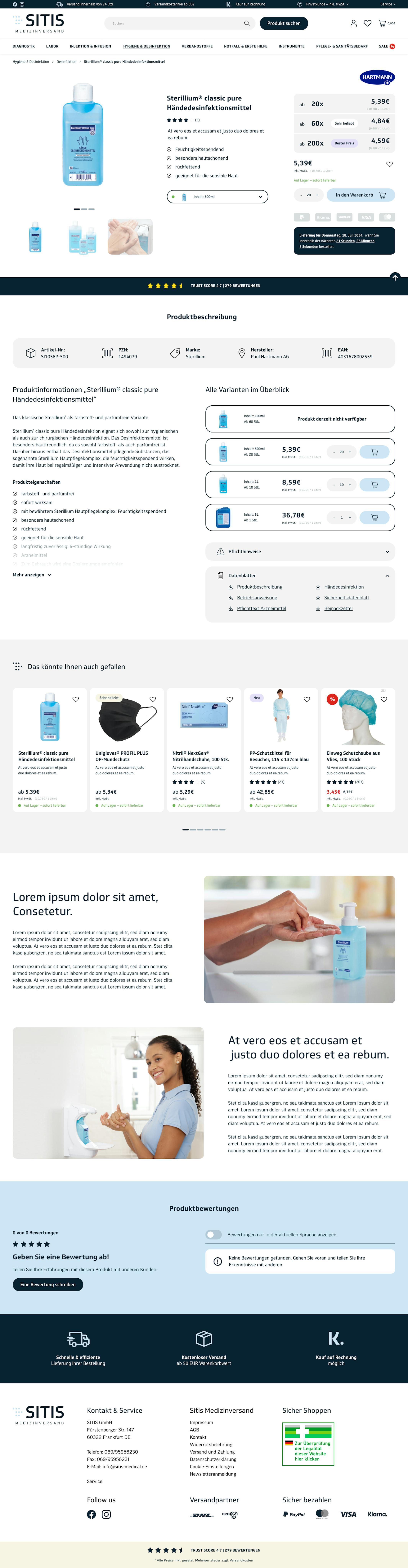 Shopware design: Medicine 2