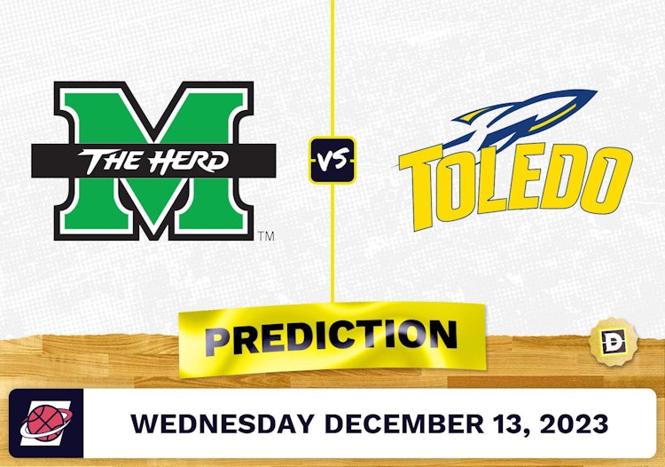 Marshall vs. Toledo: Prediction, Odds, Picks for College Basketball Wednesday [12/13/2023]