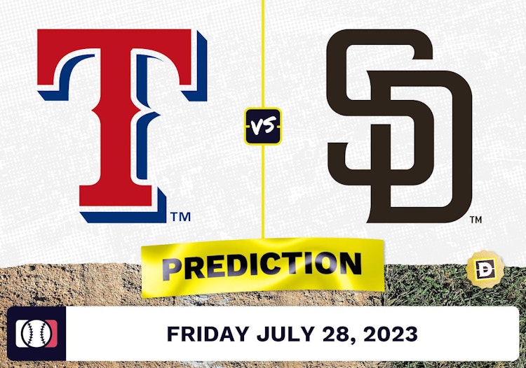 Rangers vs. Padres Prediction for MLB Friday [7/28/2023]