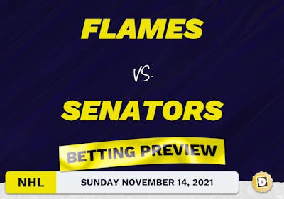 Flames vs. Senators Predictions and Odds - Nov 14, 2021