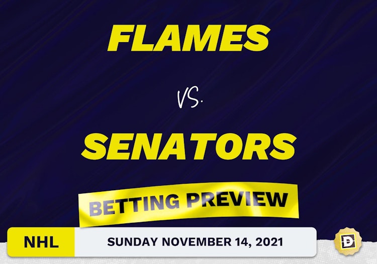 Flames vs. Senators Predictions and Odds - Nov 14, 2021