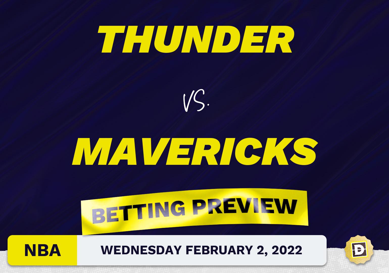 Thunder vs. Mavericks Predictions and Odds - Feb 2, 2022